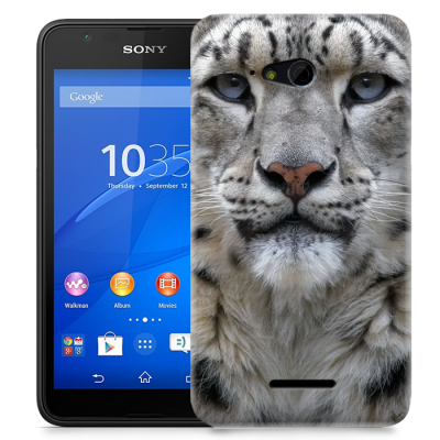 Skal till Sony Xperia E4g - Snöleopard