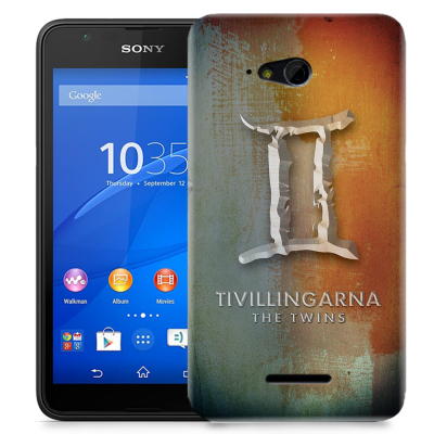 Skal till Sony Xperia E4g - Stjärntecken - Tvillingarna