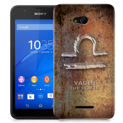 Skal till Sony Xperia E4g - Stjärntecken - Vågen