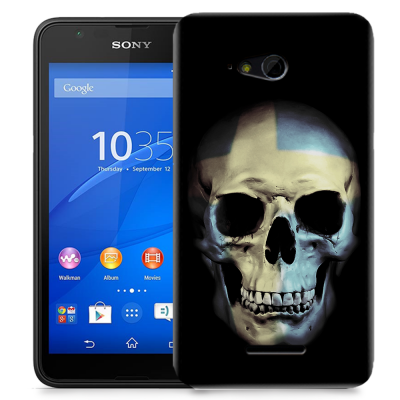 Skal till Sony Xperia E4g - Swedish Skull