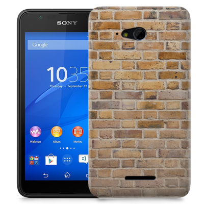 Skal till Sony Xperia E4g - Tegel - Beige