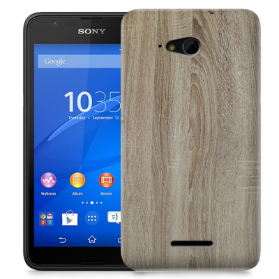 Skal till Sony Xperia E4g - Trä - Ek