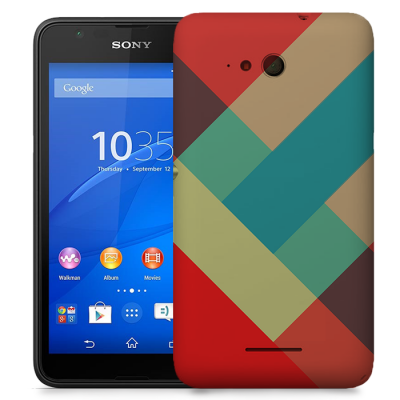 Skal till Sony Xperia E4g - Vinklar - Retro