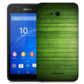 Skal till Sony Xperia E4g - Wood - Grön
