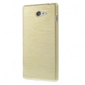 Brushed Flexicase Skal till Sony Xperia M2 - Champagne