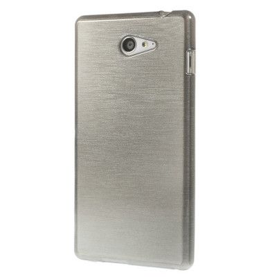 Brushed Flexicase Skal till Sony Xperia M2 - Grå