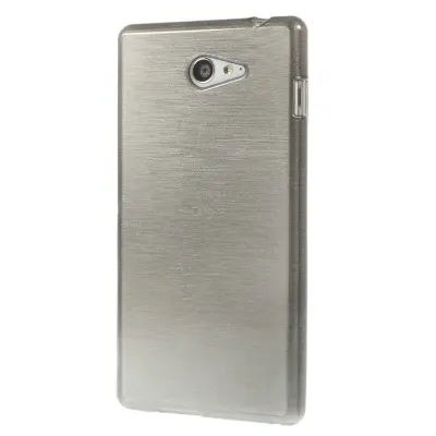 Brushed Flexicase Skal till Sony Xperia M2 - Grå
