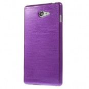 Brushed Flexicase Skal till Sony Xperia M2 - Lila