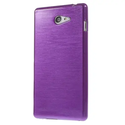Brushed Flexicase Skal till Sony Xperia M2 - Lila
