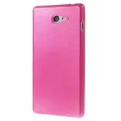 Brushed Flexicase Skal till Sony Xperia M2 - Magenta