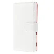 Embossed Plånboksfodral till Sony Xperia M2 - Vit