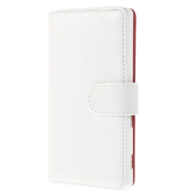 Embossed Plånboksfodral till Sony Xperia M2 - Vit