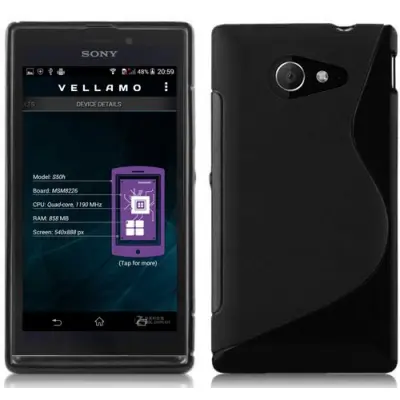 Flexicase Skal till Sony Xperia M2 - Svart