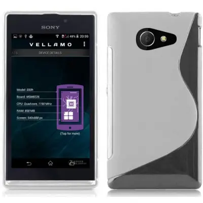 Flexicase Skal till Sony Xperia M2 - Transparent