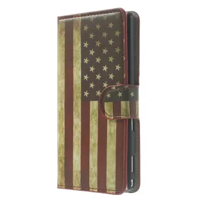 Plånboksfodral till Sony Xperia M2 - America