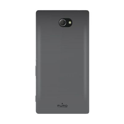 Puro Silicon Case Sony Xperia M2 - Svart