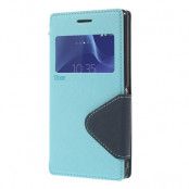 Roar Korea plånboksfodral med fönster till Sony Xperia M2 - LjusBlå