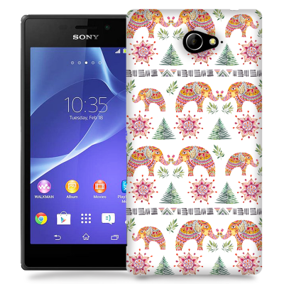 Skal till Sony Xperia M2 - Elefanter