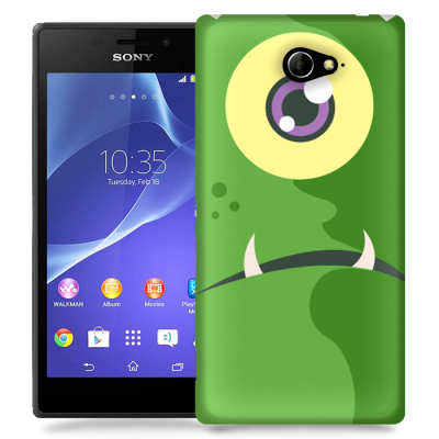 Skal till Sony Xperia M2 - Grönt monster