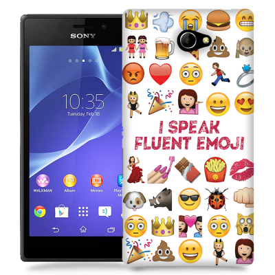 Skal till Sony Xperia M2 - I speak fluent Emoji