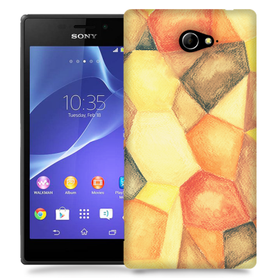 Skal till Sony Xperia M2 - Målning - Lapptäcke