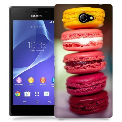 Skal till Sony Xperia M2 - Macarons - Rosa