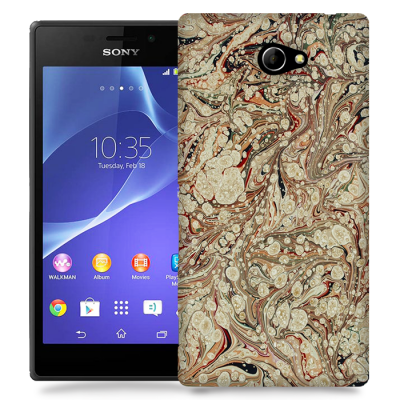 Skal till Sony Xperia M2 - Oljefärg - Mönster