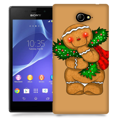 Skal till Sony Xperia M2 - Pepparkaksgubbe