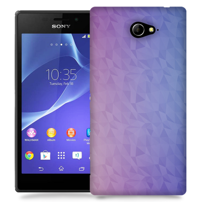 Skal till Sony Xperia M2 - Prismor - Lila