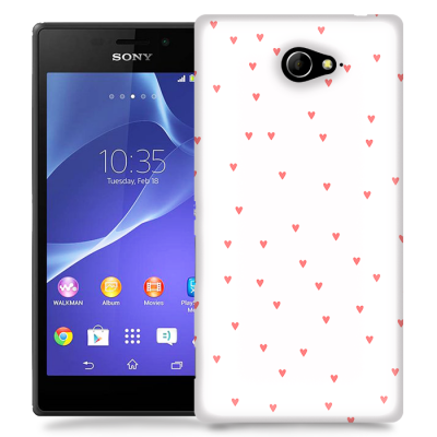 Skal till Sony Xperia M2 - Små hjärtan