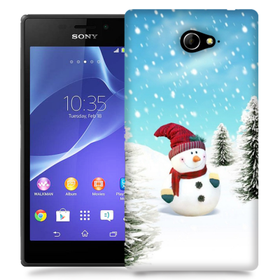 Skal till Sony Xperia M2 - Snögubbe