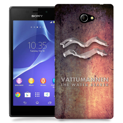 Skal till Sony Xperia M2 - Stjärntecken - Vattumannen