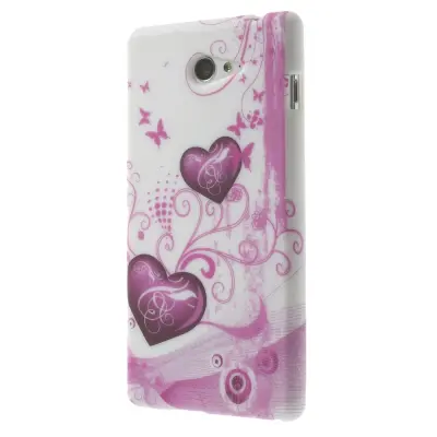 Skal till Sony Xperia M2 - Twin Hearts