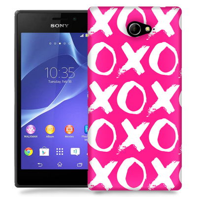 Skal till Sony Xperia M2 - Xoxo - Rosa