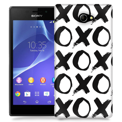 Skal till Sony Xperia M2 - XoXo - Vit