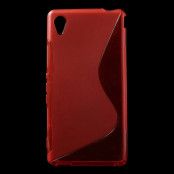 Flexicase Skal till Sony Xperia M4 Aqua - Röd