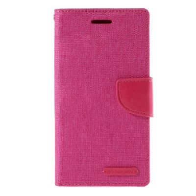 Mercury Canvas Plånboksfodral till Sony Xperia M4 Aqua - Rosa