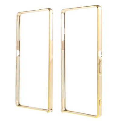 Metal Bumper till Sony Xperia M4 Aqua- Guld