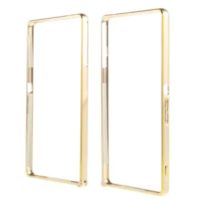 Metal Bumper till Sony Xperia M4 Aqua- Guld