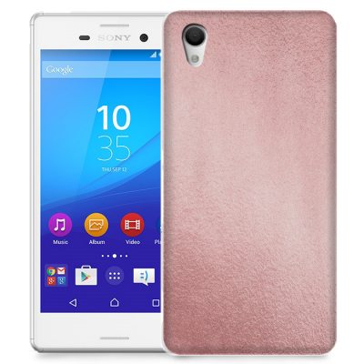 Skal till Sony Xperia M4 Aqua - Cement - Ljusrosa