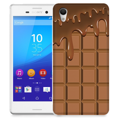 Skal till Sony Xperia M4 Aqua - Choklad