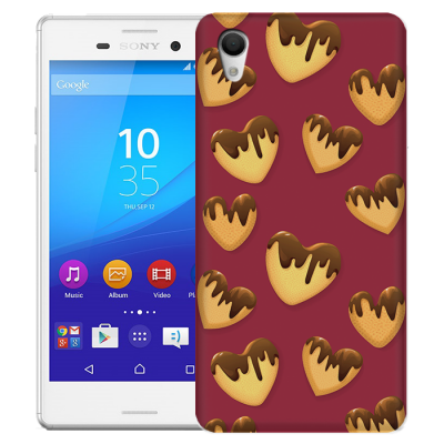 Skal till Sony Xperia M4 Aqua - Chokladhjärtan
