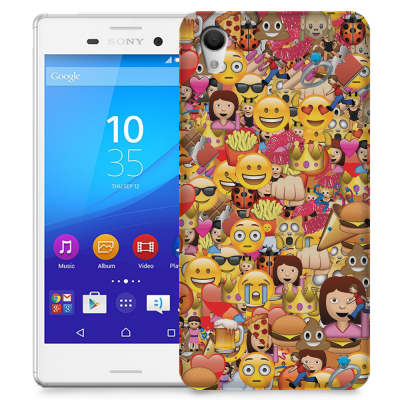 Skal till Sony Xperia M4 Aqua - Emoji - Kollage