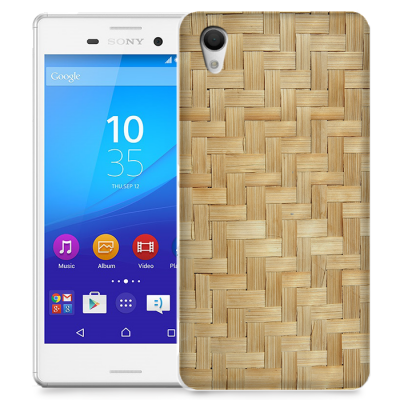 Skal till Sony Xperia M4 Aqua - Flätat trä
