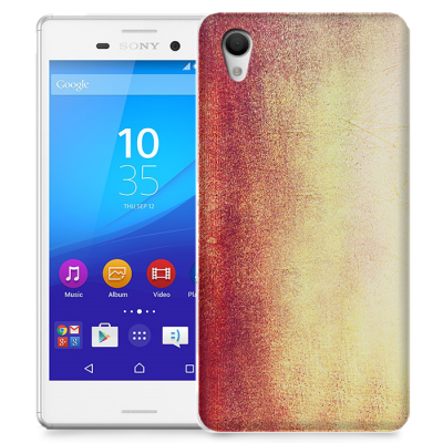 Skal till Sony Xperia M4 Aqua - Grunge texture - Röd