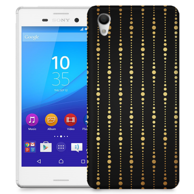 Skal till Sony Xperia M4 Aqua - Gulddrapperi
