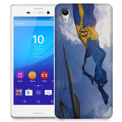 Skal till Sony Xperia M4 Aqua - Hissad flagga