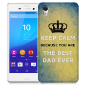 Skal till Sony Xperia M4 Aqua - Keep Calm - Best dad