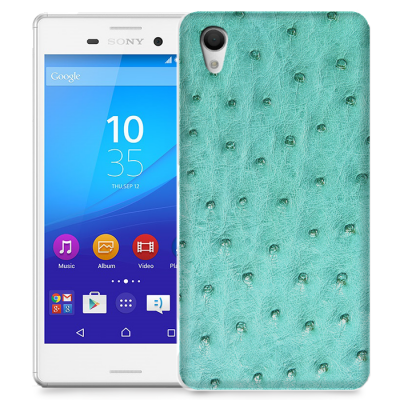 Skal till Sony Xperia M4 Aqua - Knottrig - Turkos