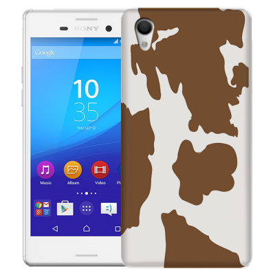 Skal till Sony Xperia M4 Aqua - Kossa - Brun